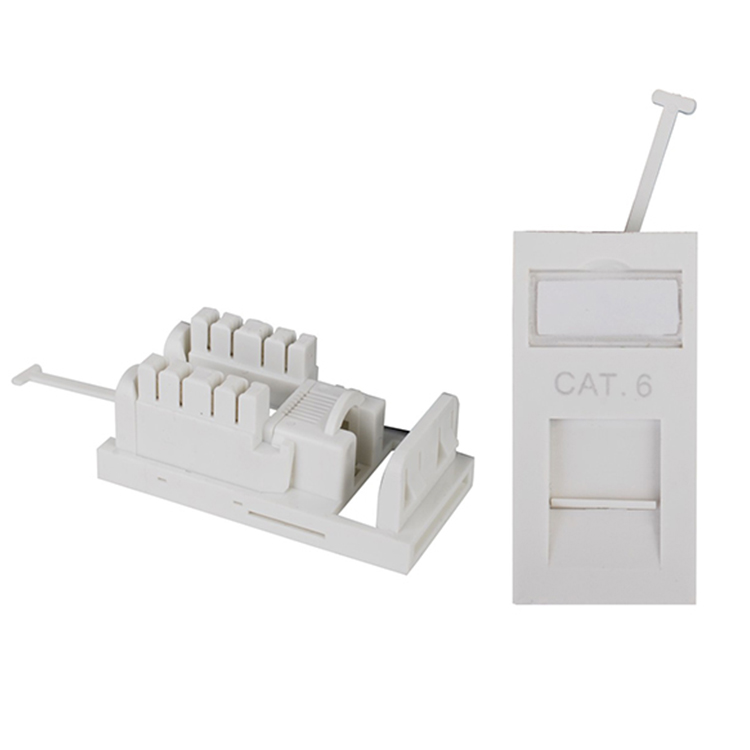 Bolein BLF-501912-C6 - Single Faceplate with Cat6 RJ45 Jack