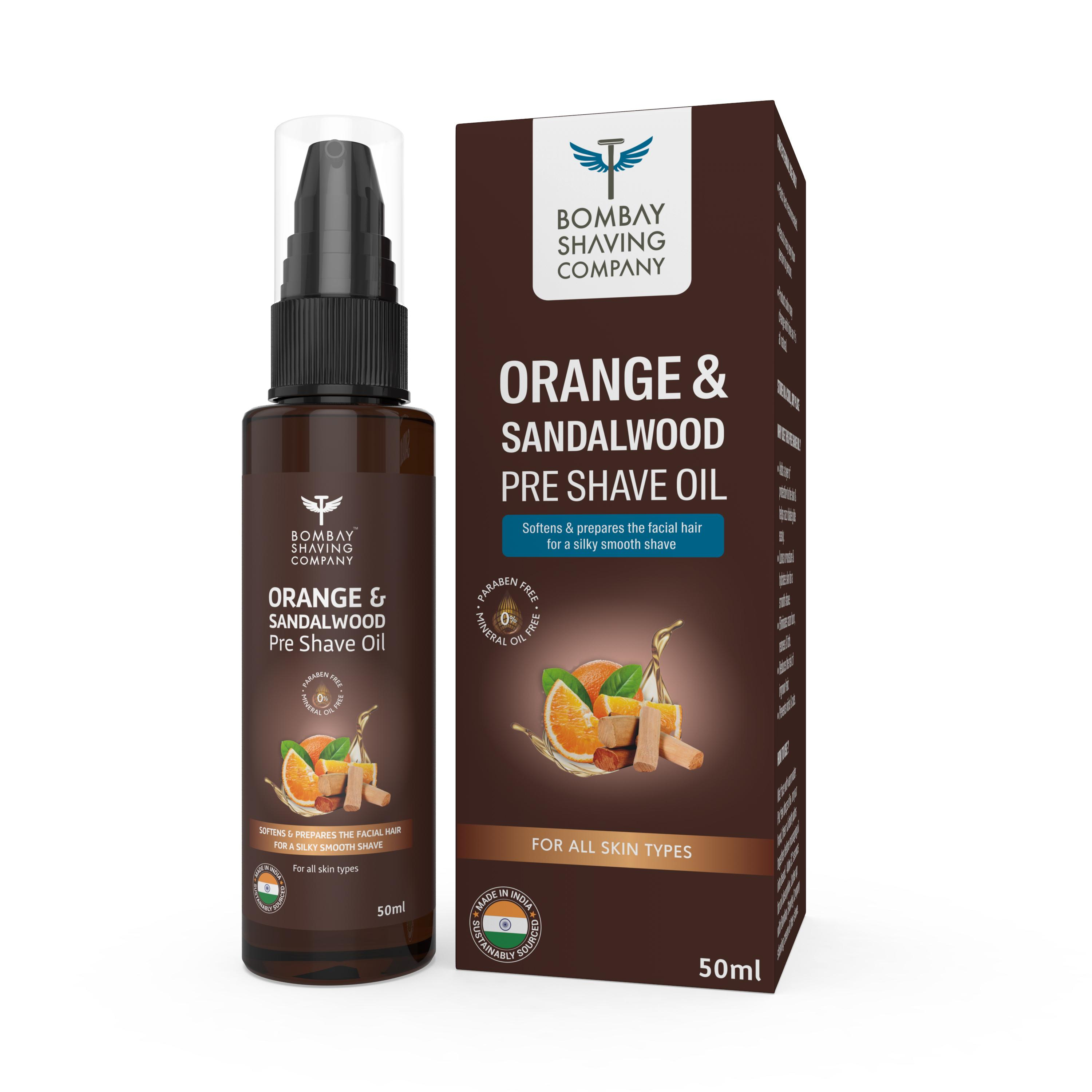 Bombay Shaving Company Orange & Sandalwood Pre-Shave Oil - 50ml
