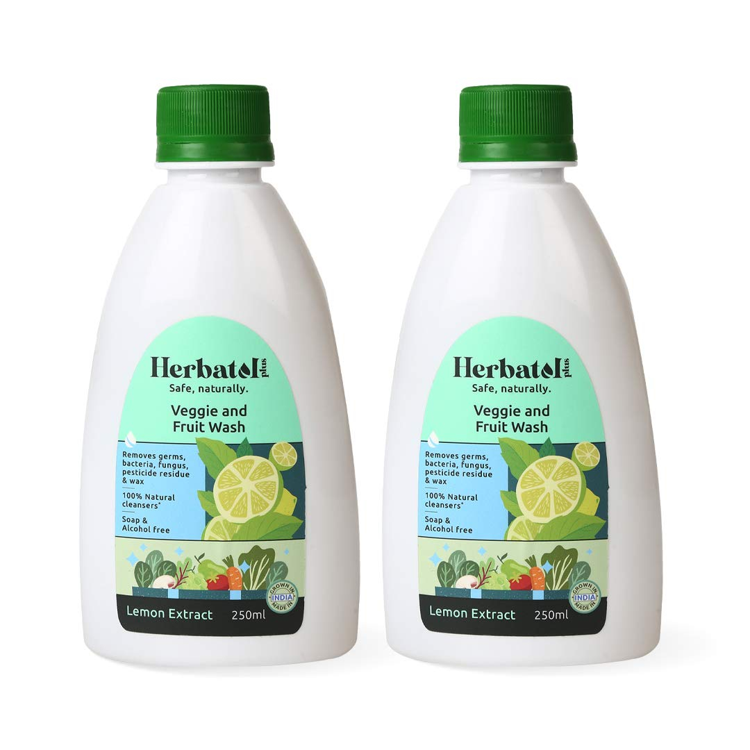 Bombay Shaving Company Herbatol Plus Veggie & Fruit Wash (250ml), Natural Lemon Extracts