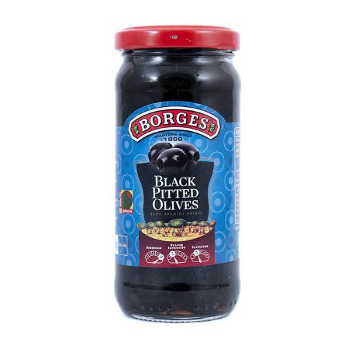Borges Black Pitted Olives 340gm
