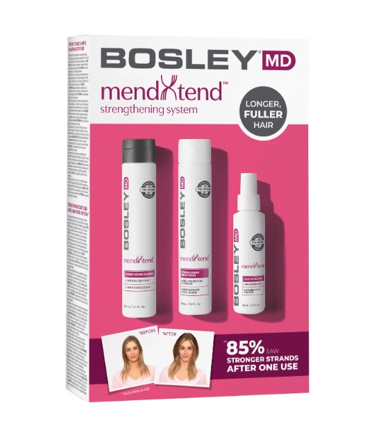 Bosley Md Mendxtend Starter Kit - Shampoo, Conditioner & Leave in Treatment Kit
