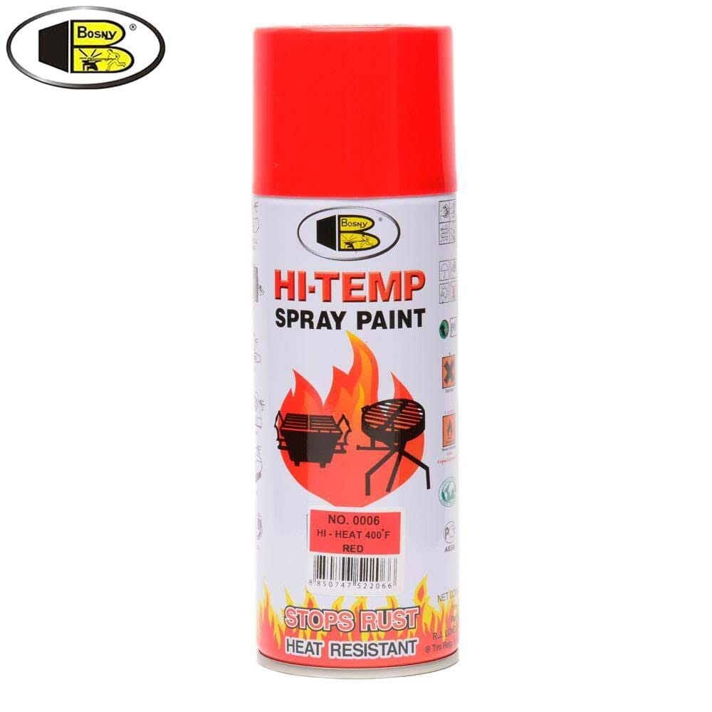 Bosny Spray Paint Hi-Heat 400F-Red