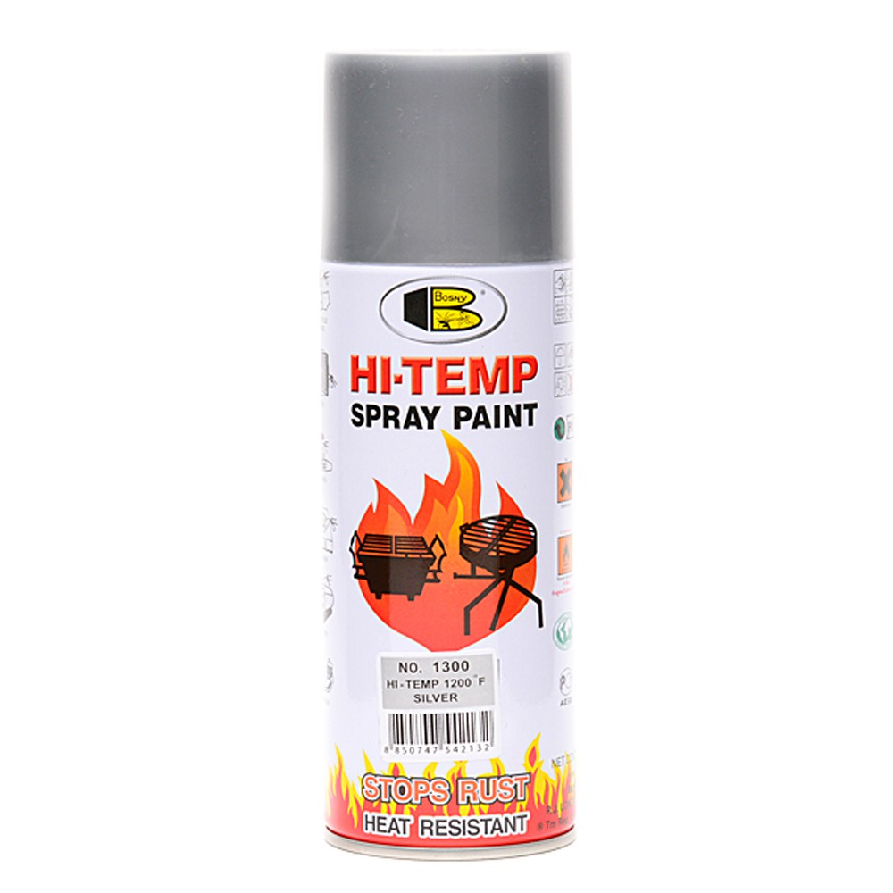 Bosny Spray Paint Hi-Temp 1200F -Silver