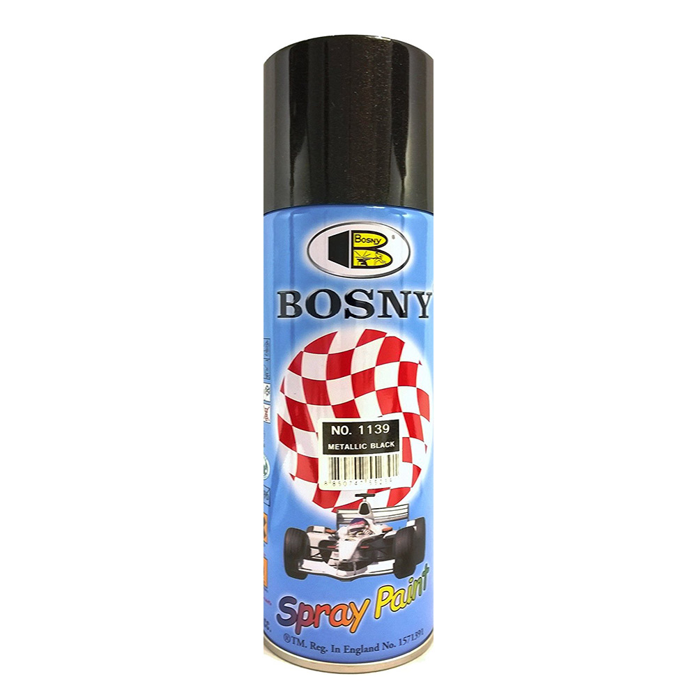Bosny Spray Paint Metallic Black -1139