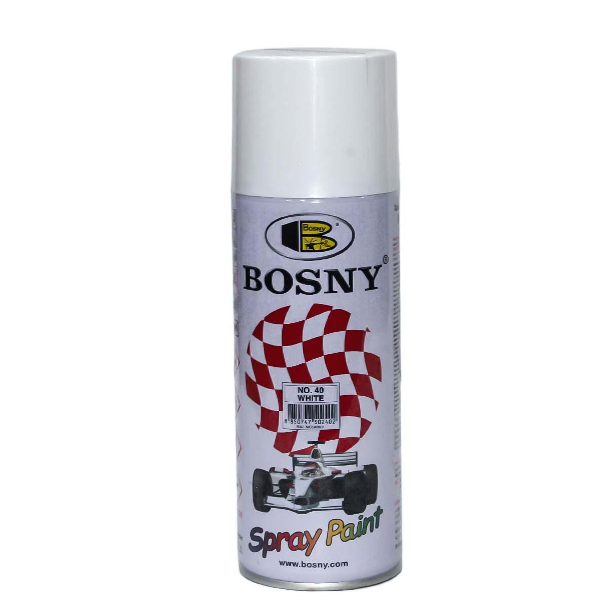Bosny Spray Paint White -No40