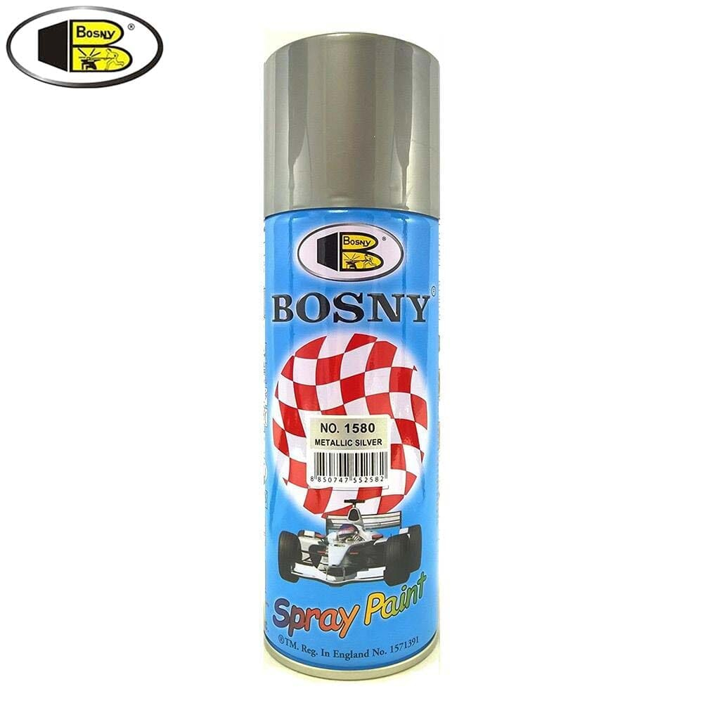 Bosny Spray Paints Metallic Silver-400Cc