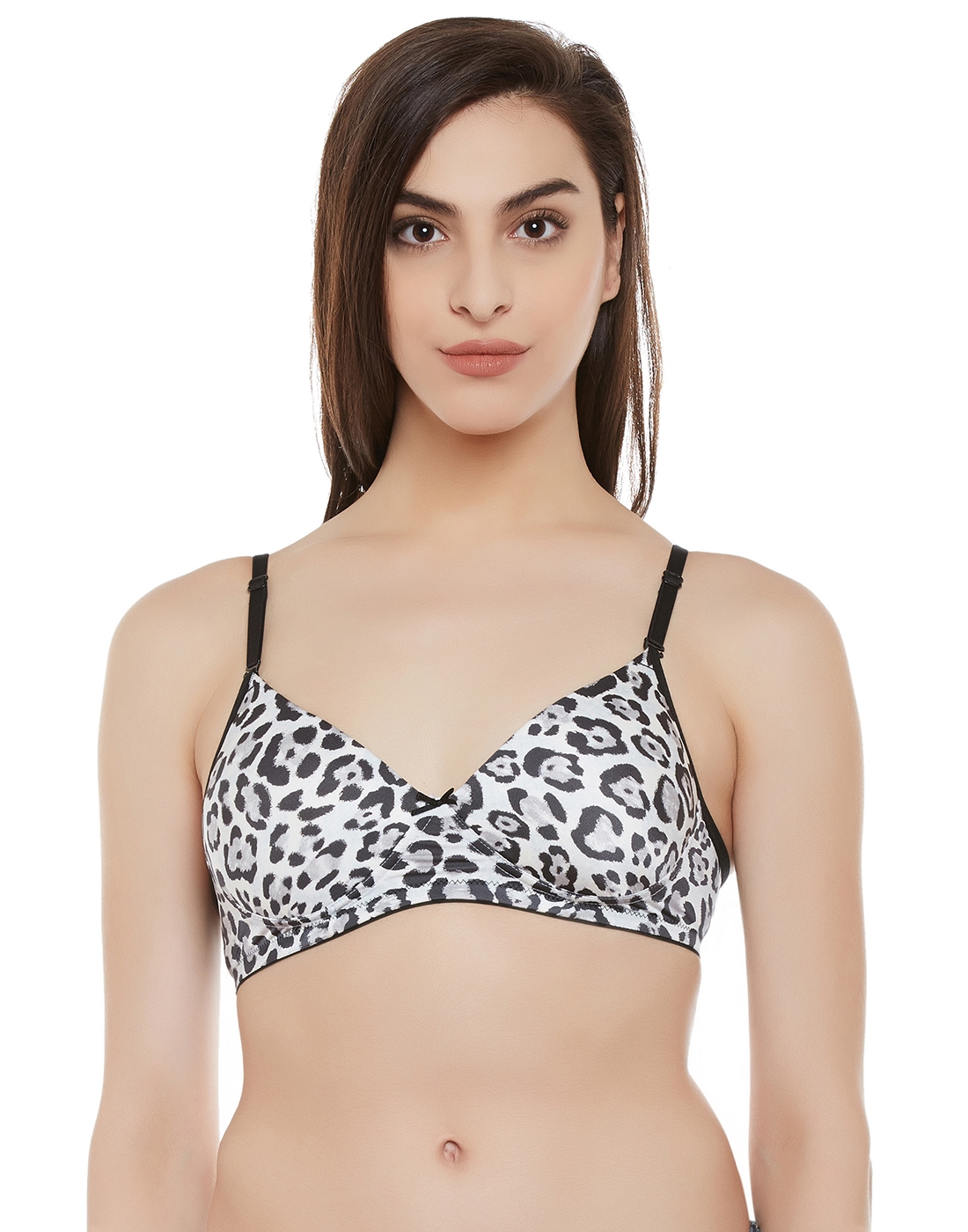 Clovia Micro Fabric Padded Non Wired Full Coverage White Bra – BR0907P18