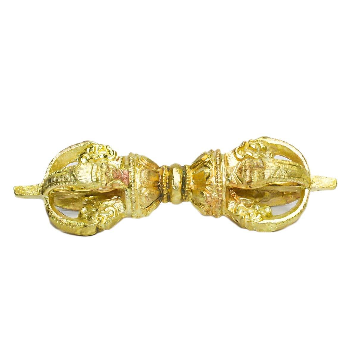 Seven Chakra Handicraft - Golden 4 Head Bajra Statue