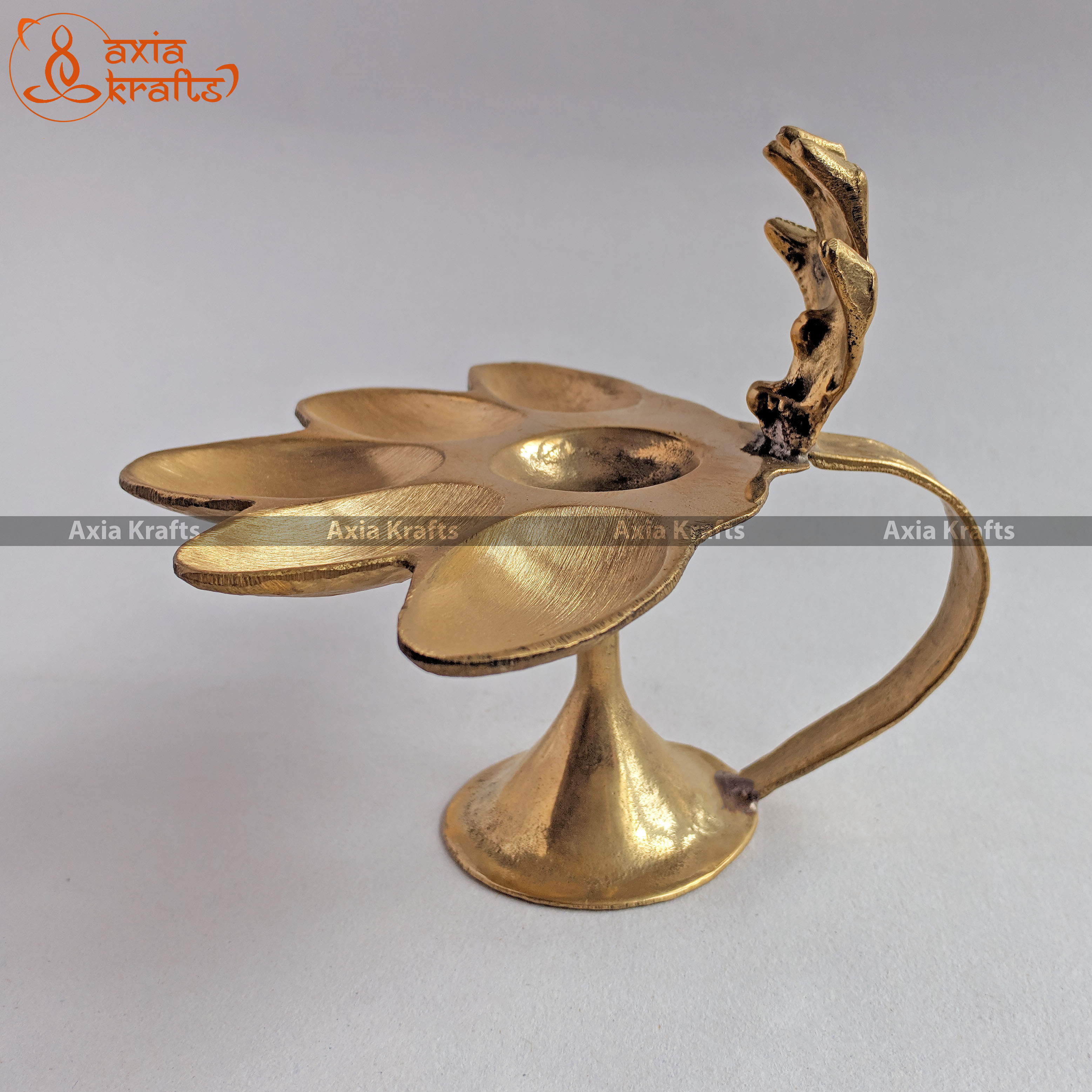 Axia Krafts Brass Aarati 4.5"