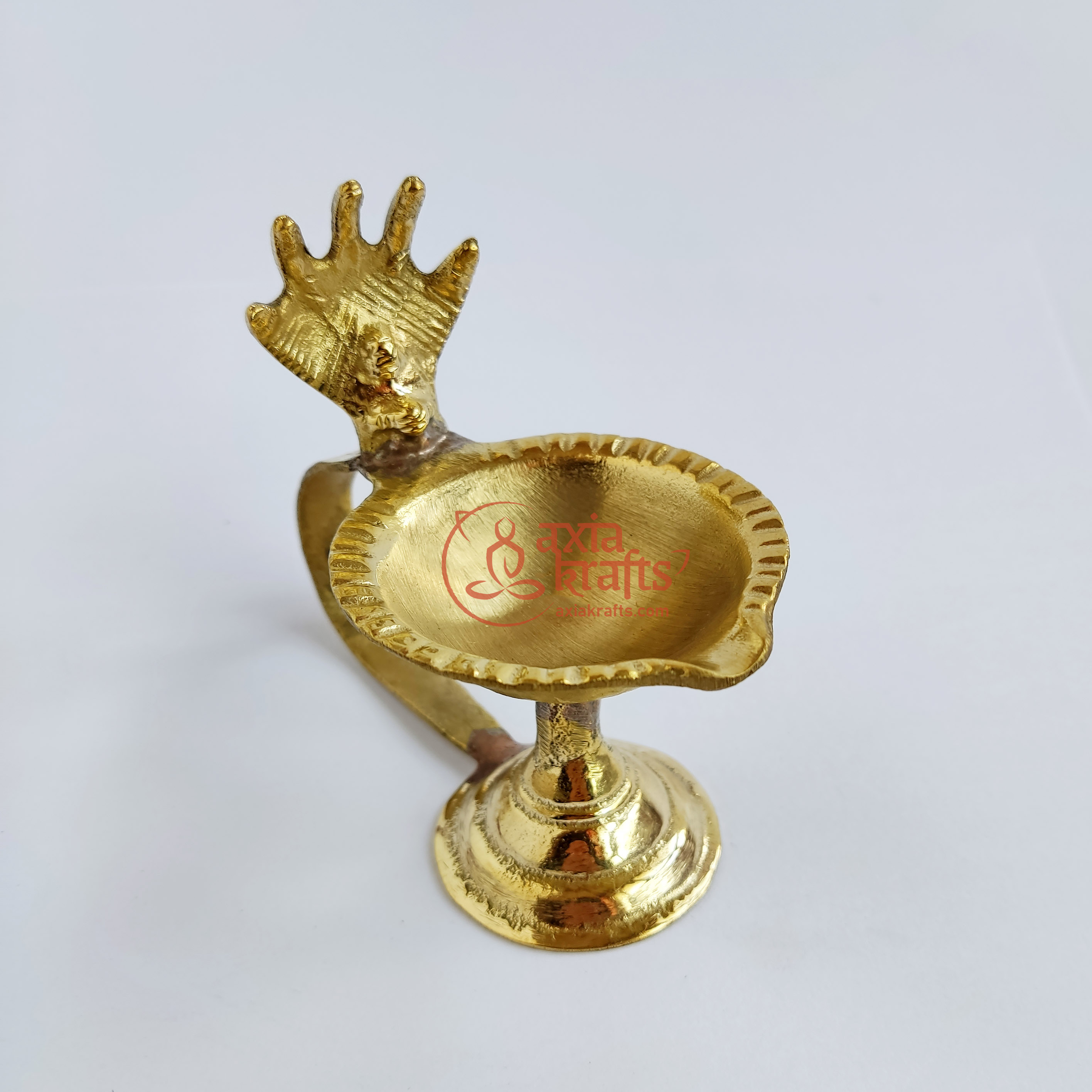 Axia Krafts Brass Aarati Nepali 9.5Cms | Puja item | Pooja bhada
