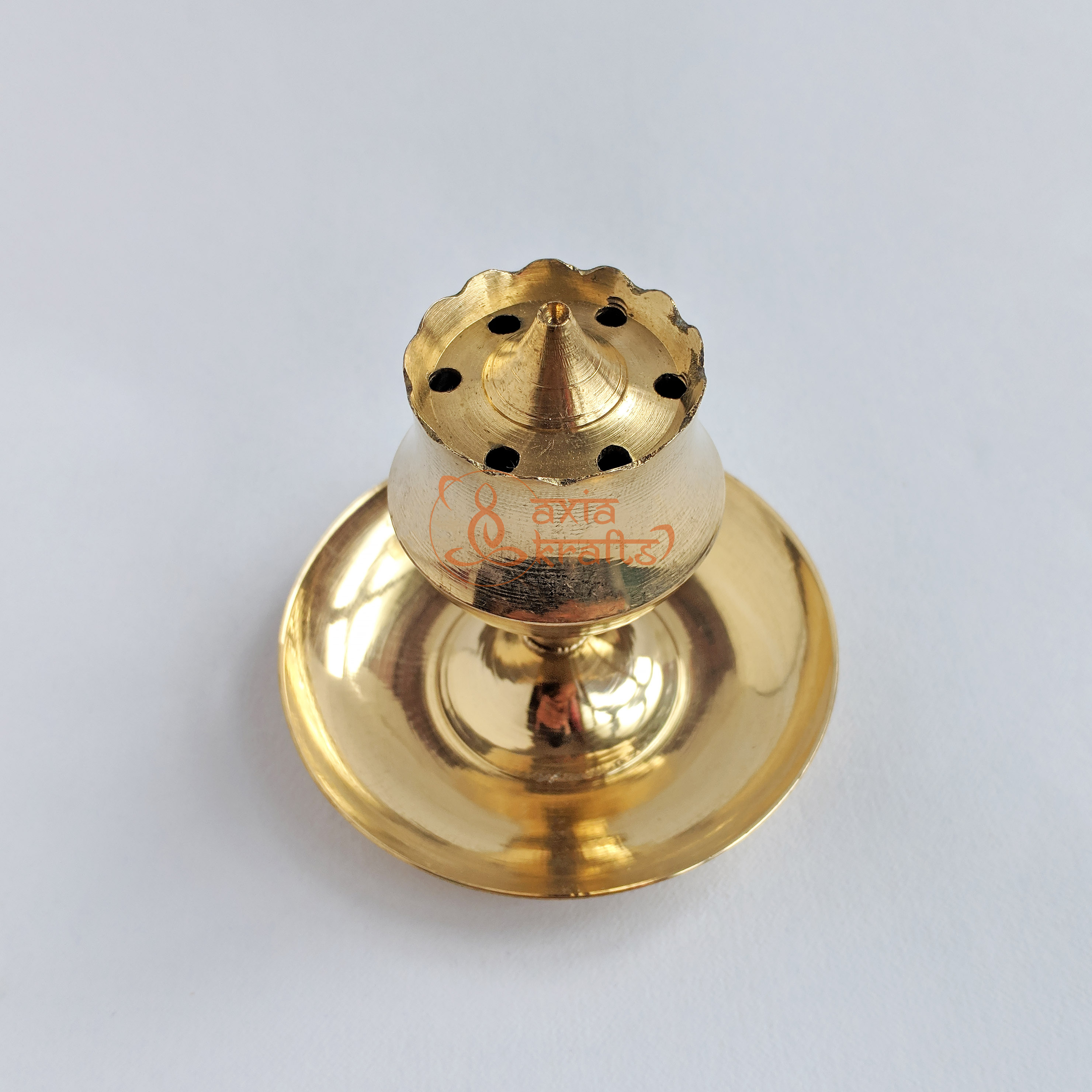 Axia Krafts Brass Agarbatti 2.4 inches | Dhoopstand