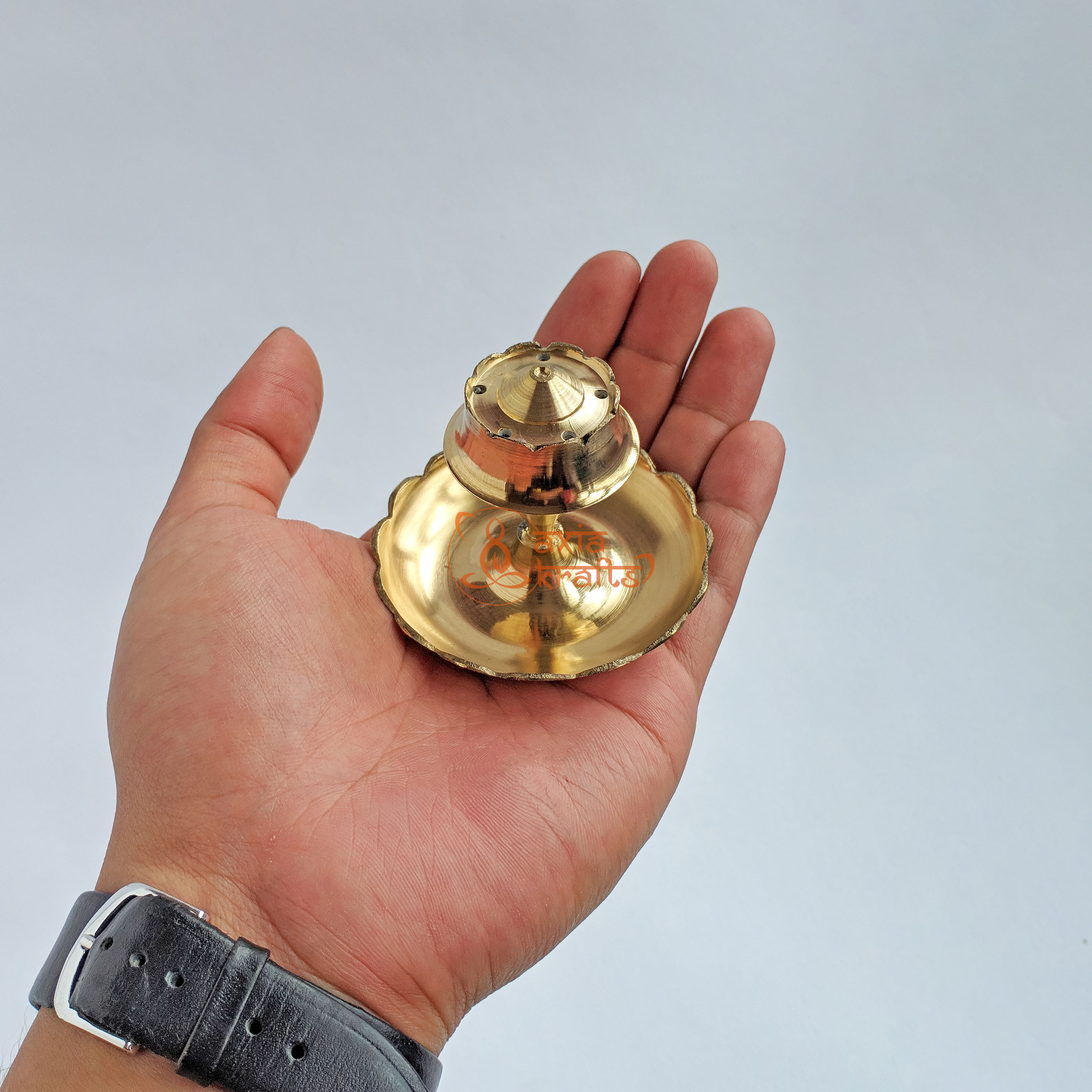 Axia Krafts Brass Agarbatti Stand 2 Inches