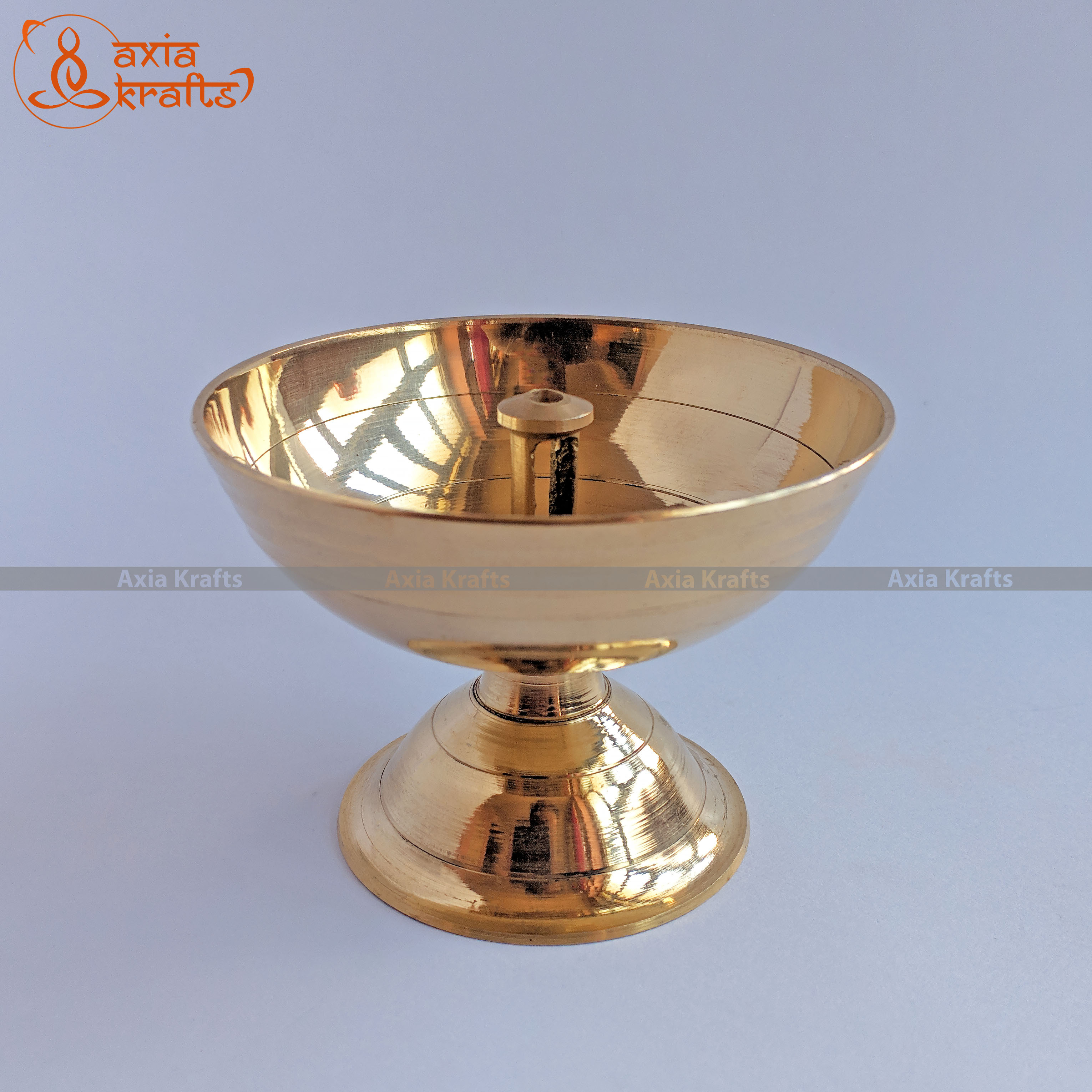 Axia Krafts Brass Akhanda Batti Diyo 5.5cms 60 ml
