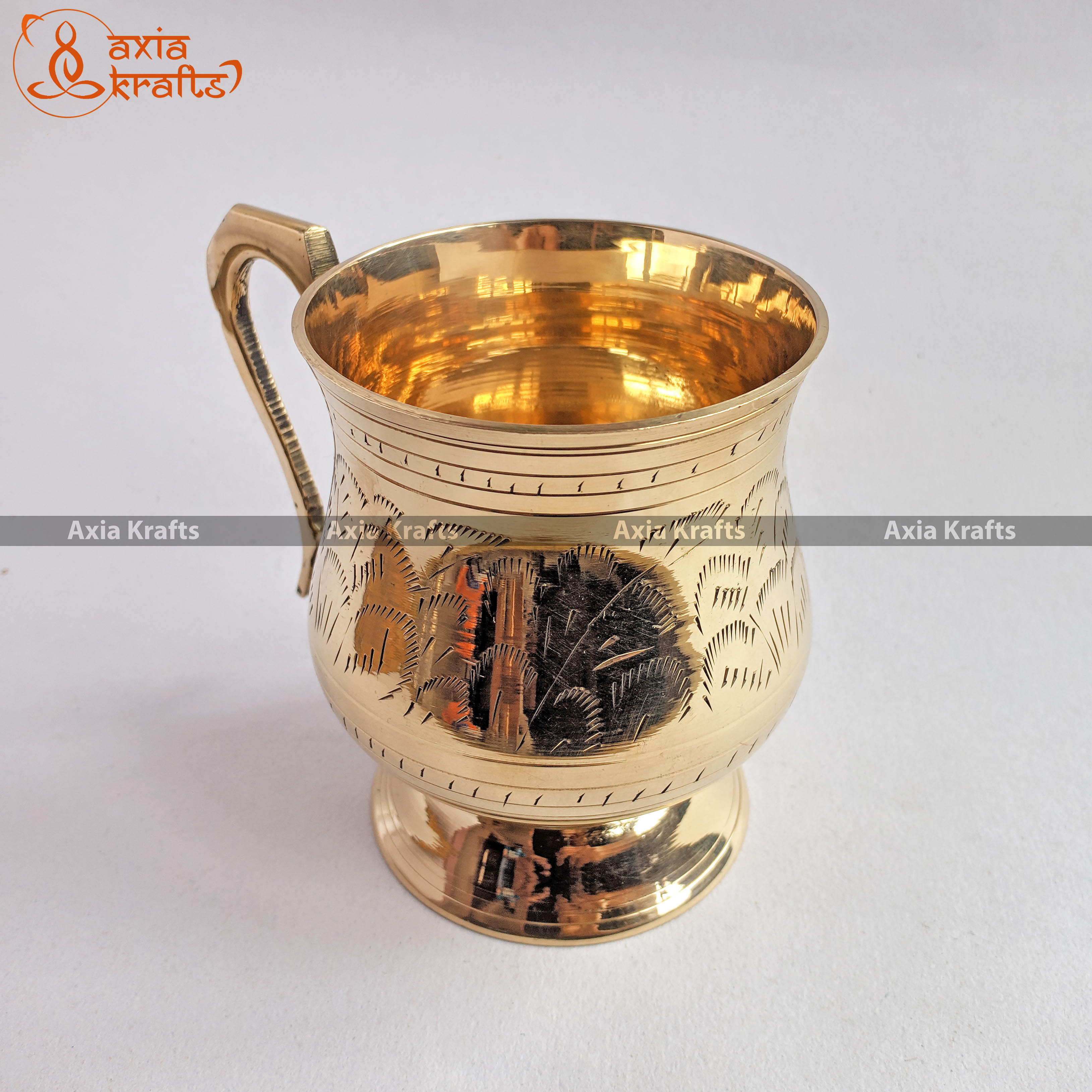 Axia Krafts Brass Beer Mug 3.6"