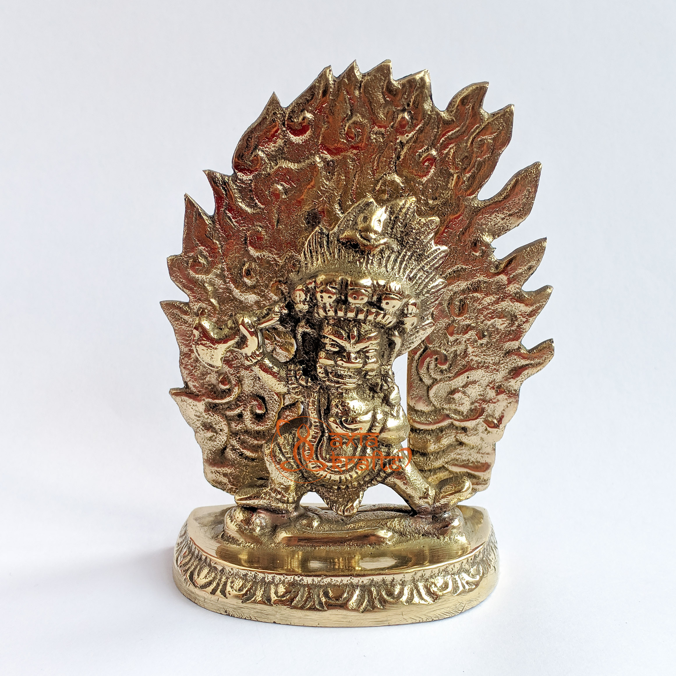 Axia Krafts Brass Bhairav Small 3.4 inches