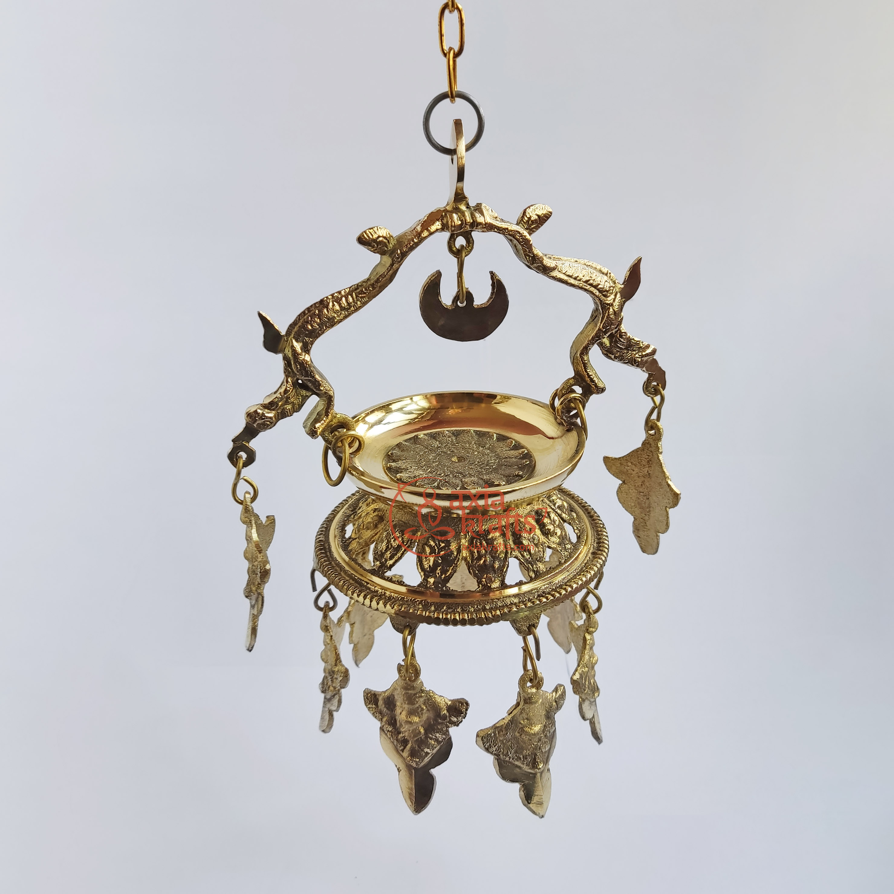 Axia Krafts Brass Dalucha 22.5x10Cms | Hanging Panas | High Detailed Finishing