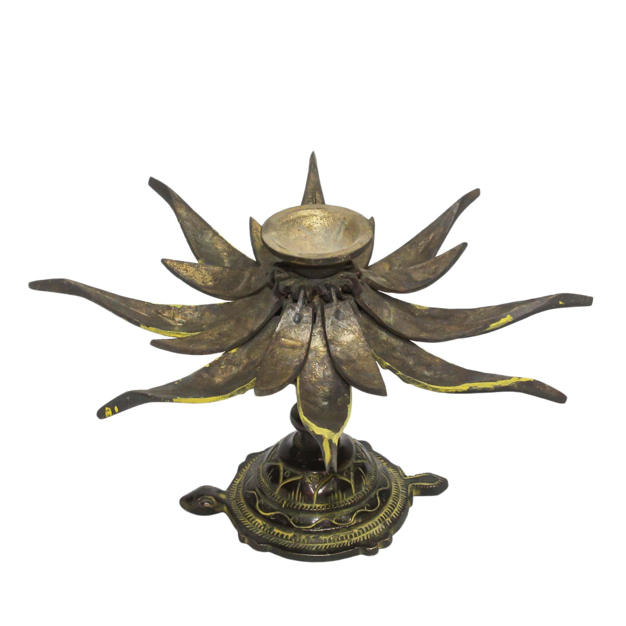 Seven Chakra Handicraft - Brass Decorative Oil Lamp