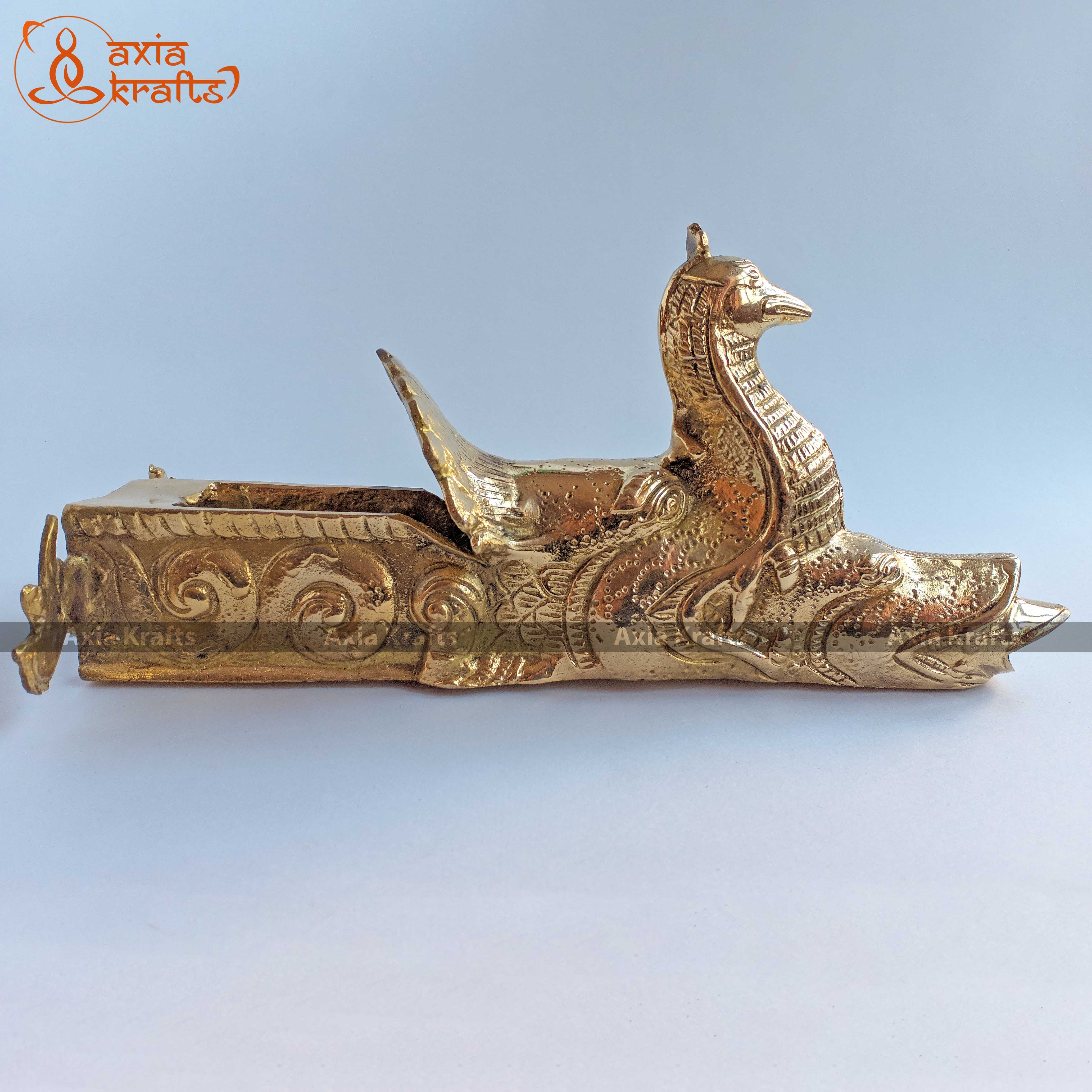 Axia Krafts Brass Dhunge Dhara - 27x4.7Cms - 1.9Kgs Golden Dhungedhara Golden Brass Hiti Decorative items Decorations Antique Decor