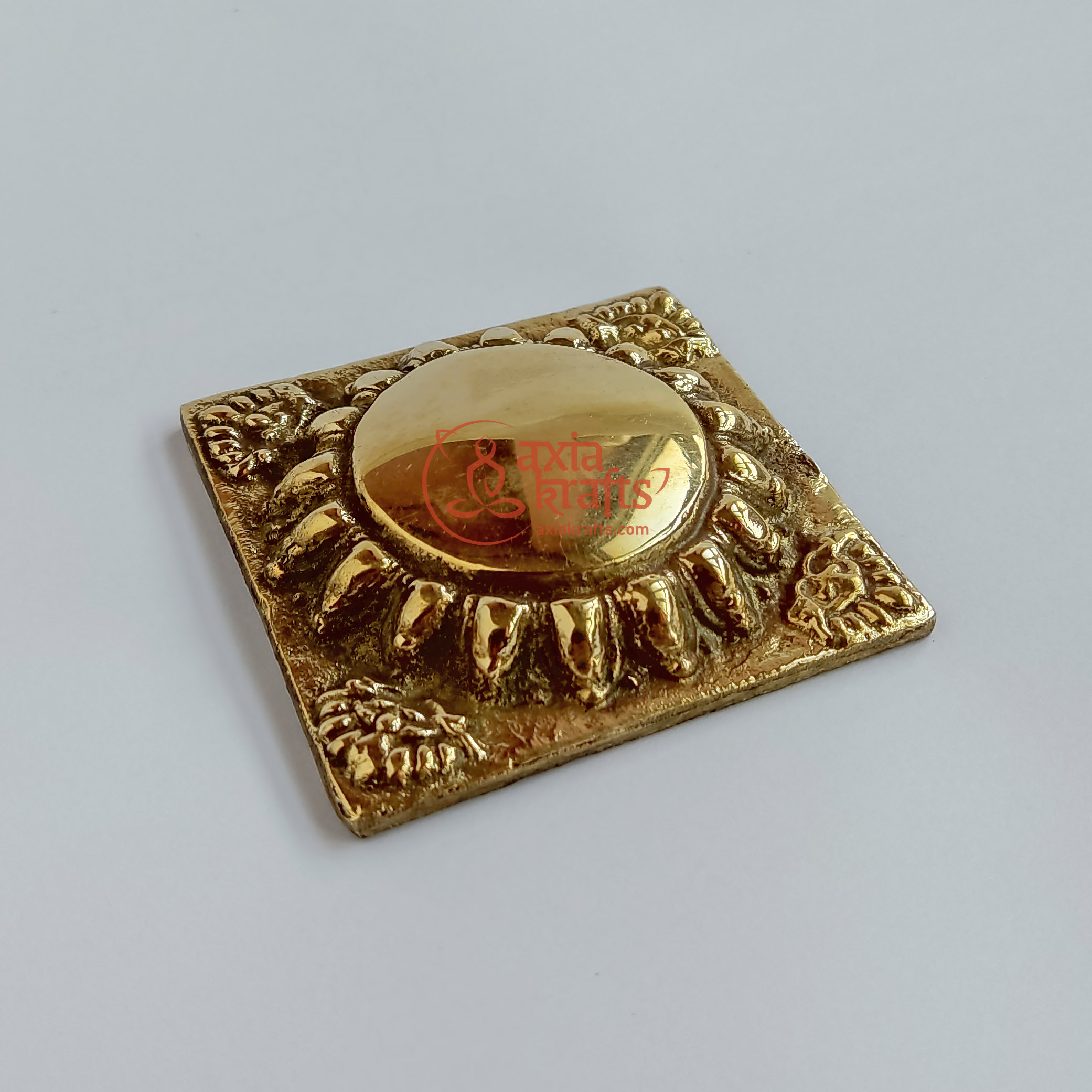 Axia Krafts Brass Mandapa 10.5x10.5Cms