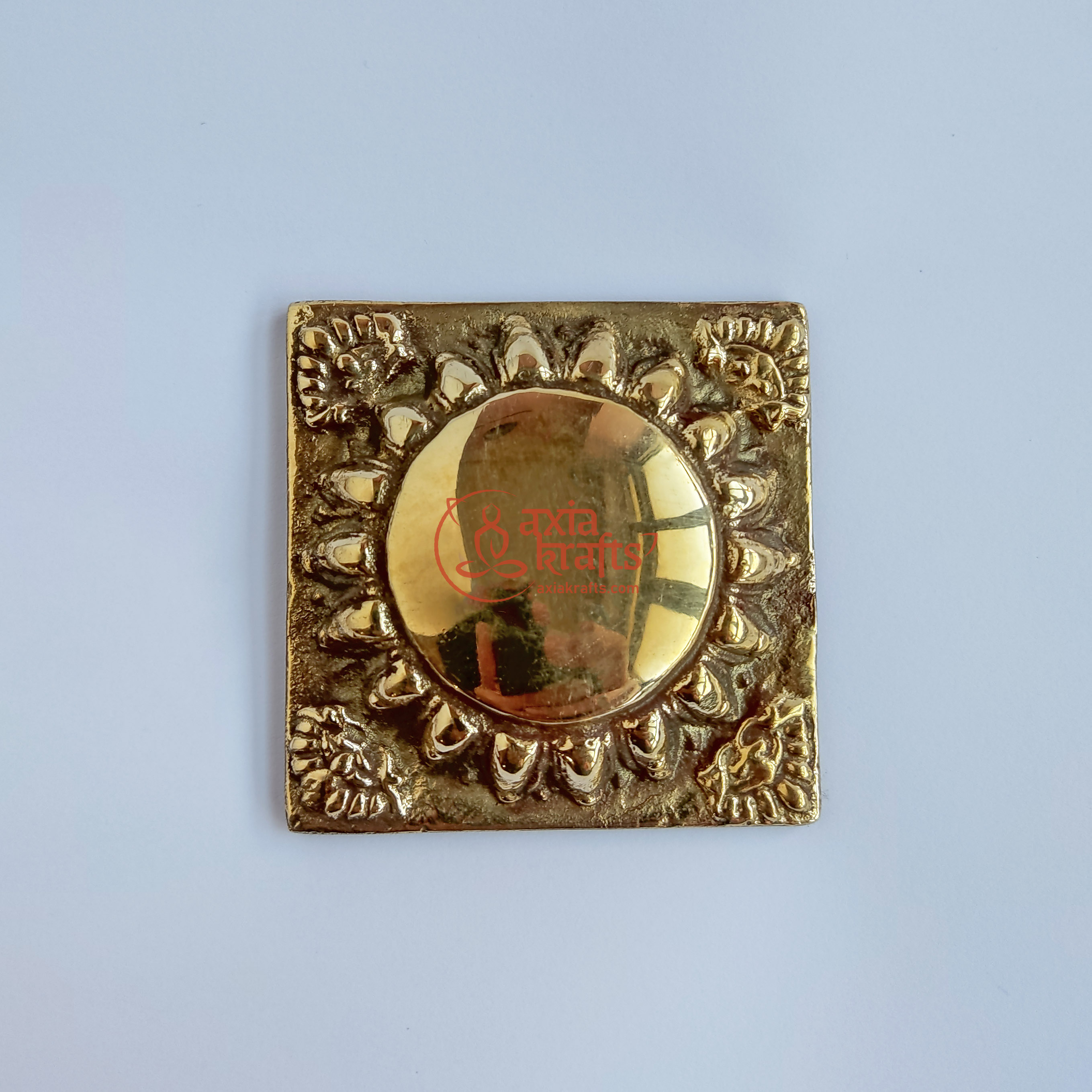 Axia Krafts Brass Mandapa 7cmsx7cms