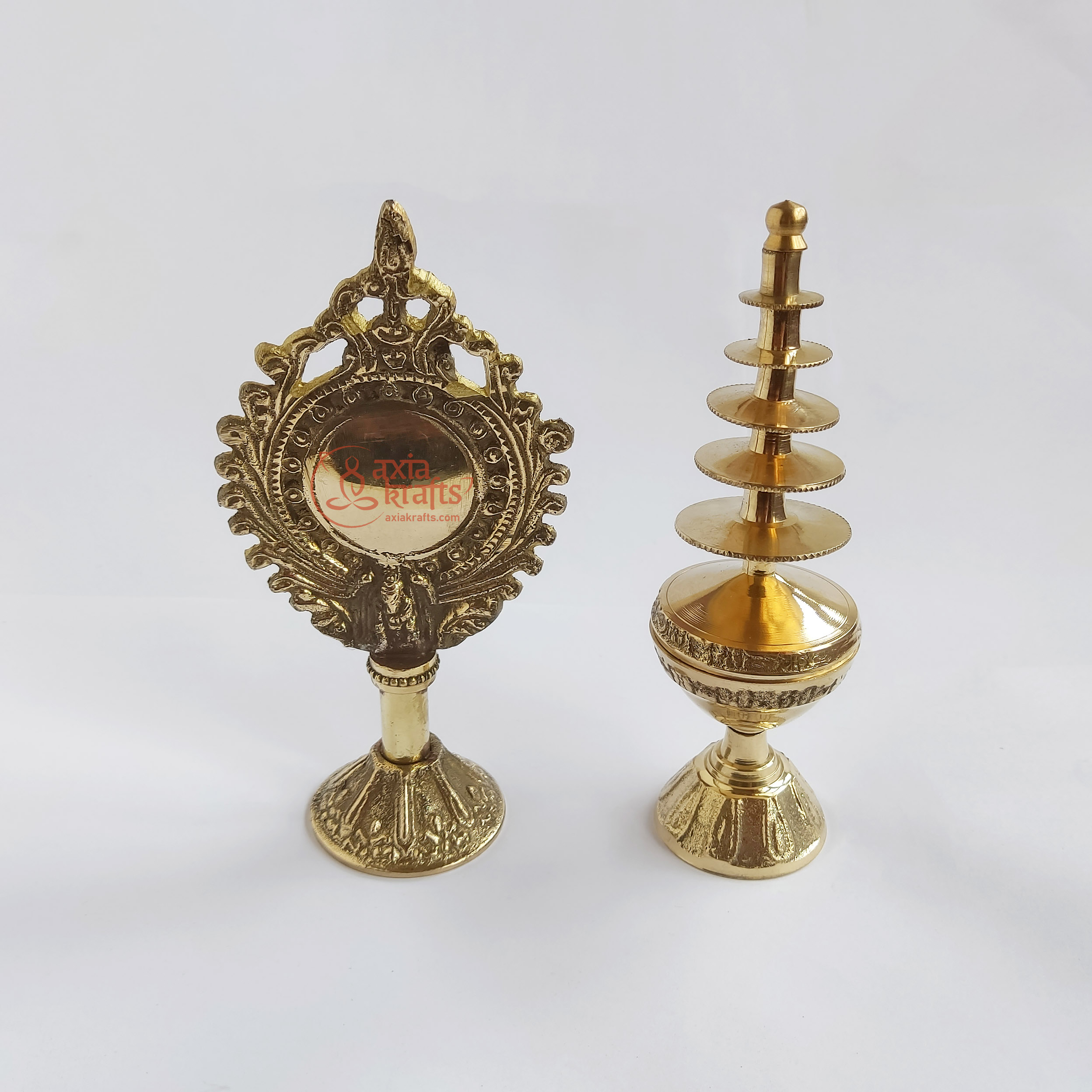 Axia Krafts Brass Nhyaka Sinamu Set 7 inches