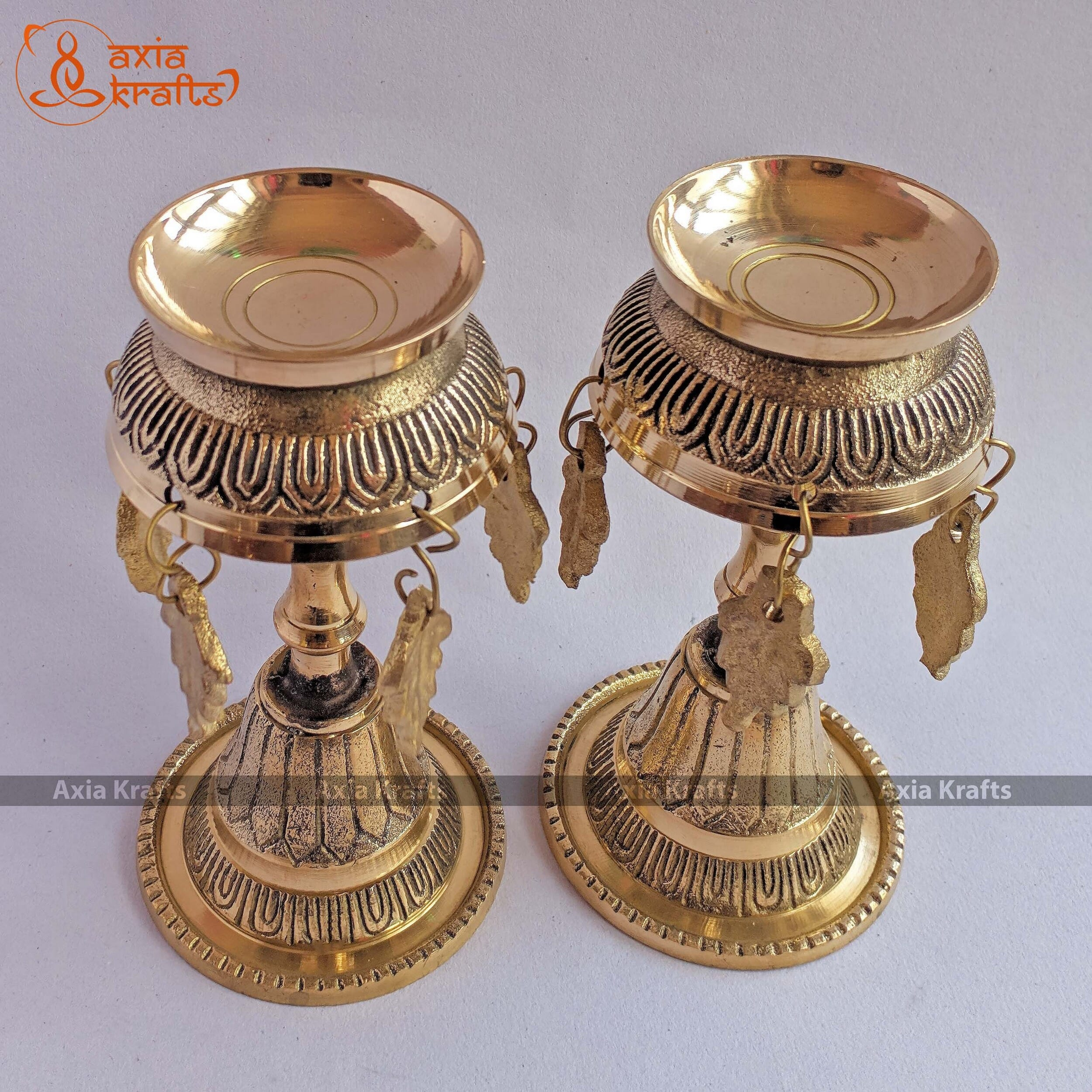 Axia Krafts Brass Panas (Set of 2) 5.31"