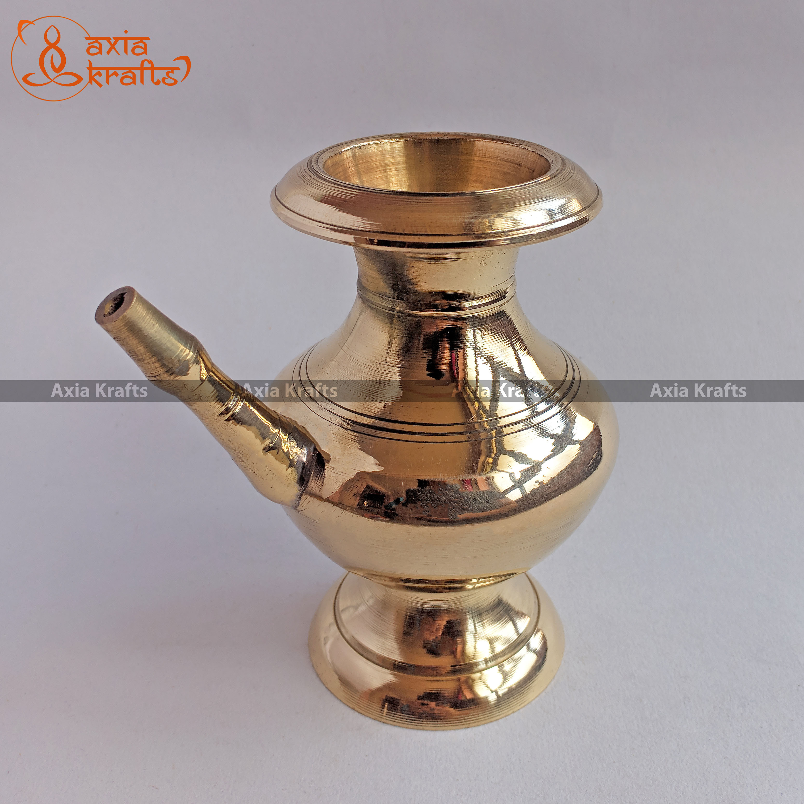 Axia Krafts Brass Puja Karuwa 5.1" | Dhalod Karuwa | Sano Karuwa | Gift item | Decorative items | Typical item