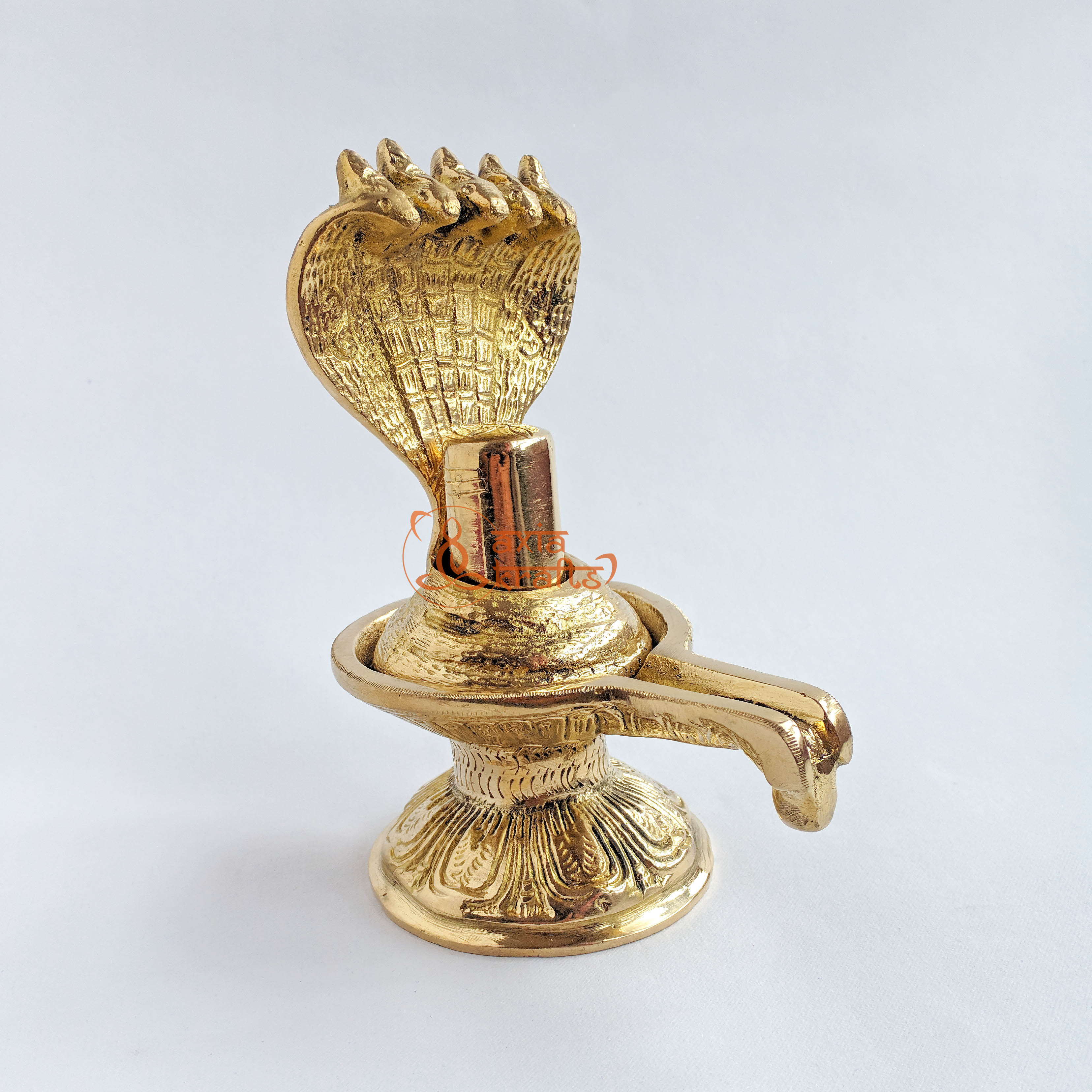 Axia Krafts Brass Shiva Linga 6.1" | Statue | Worship
