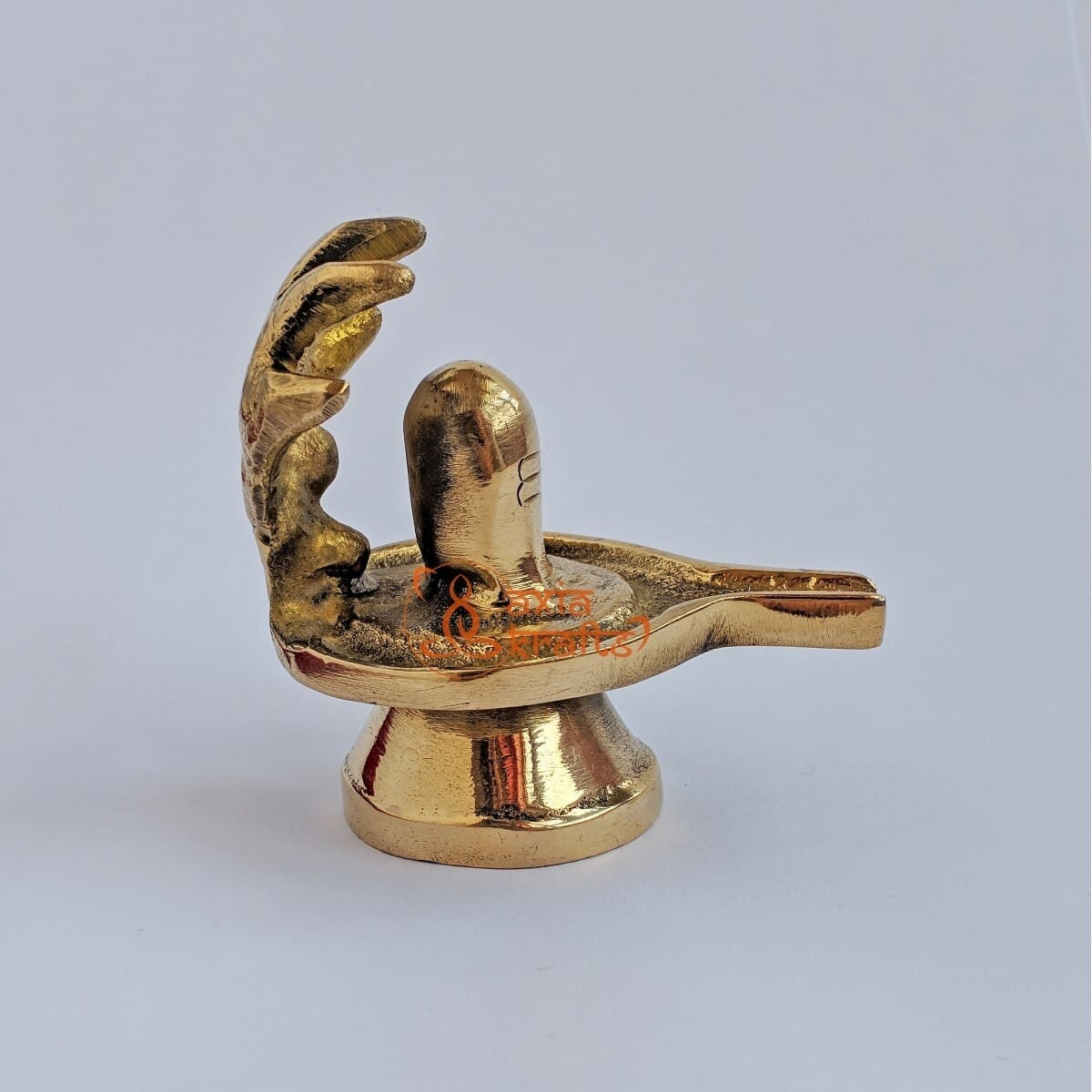 Axia Krafts Brass Shivalinga 2.6 inches Statue Puja Worship