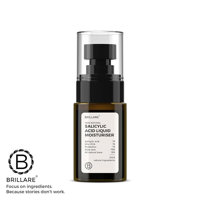 Brillare Salicylic Acid Liquid Moisturizer for Oily, Acne Prone Skin 30ml
