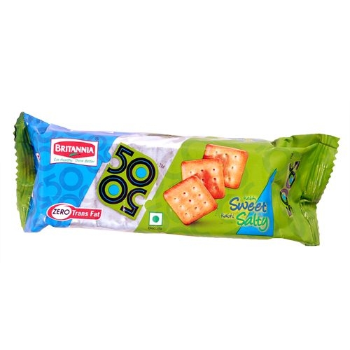 Britannia 50-50 Biscuit 50 gm pack of 12