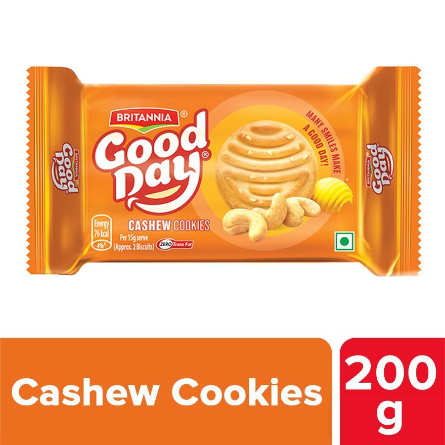 Britannia Good Day Cashew Cookies, 200 g