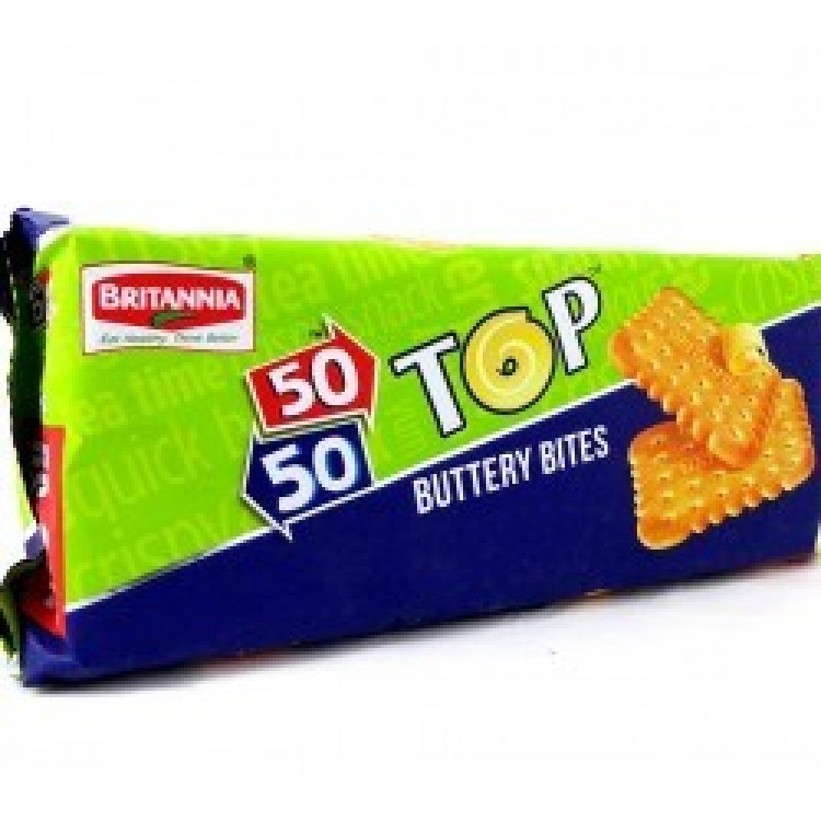 Britannia 50-50 Top Buttery Bites 75+15 Gm 