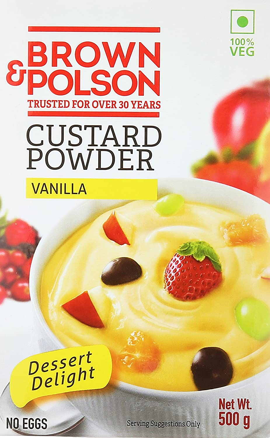 Brown & Polson Vanilla Custard Powder 500gm