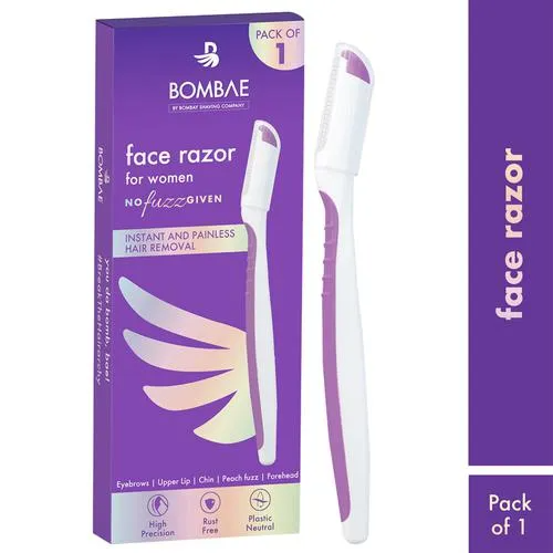 Bombay Shaving Foldable Hair Removal Razor For Women | Easy Facial Hair Removal At Home | Gentle on Skin