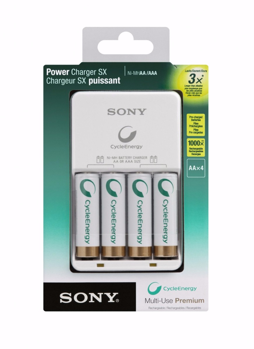 Sony BCG-34HH4KN Power Charger - battery charger - AA - NiMH x 4