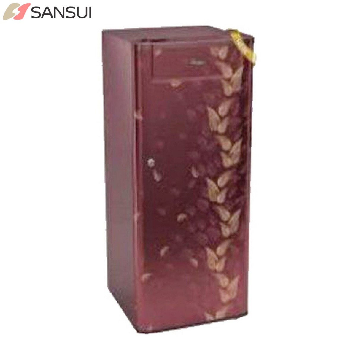 Sansui 170 Litre Single Door Red Floral Refrigerator-SPC170RL