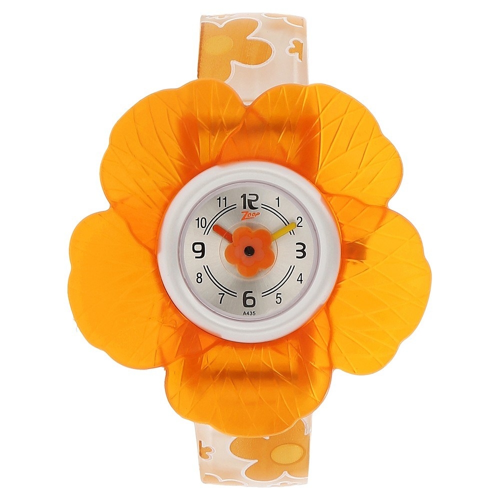 Titan Silver Dial Watch with Plastic Case For Girls C4006PP03