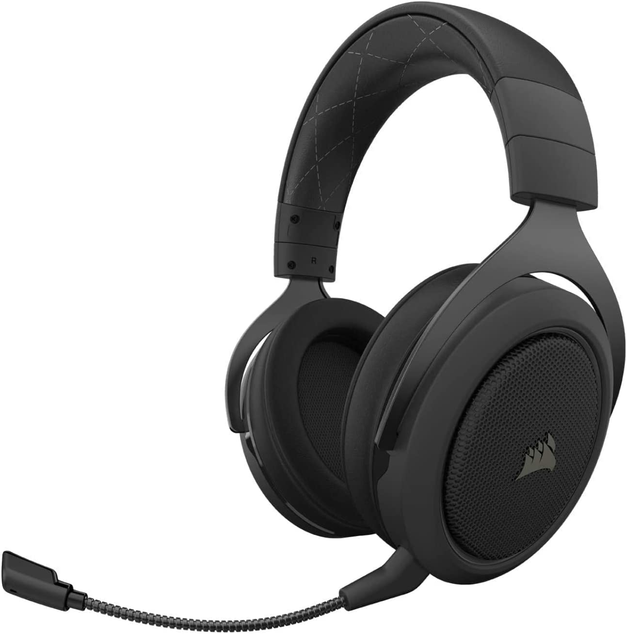 Corsair CA-9011211-AP HS70 Pro Wireless Gaming Headset - 7.1 Surround Sound Headphones for PC - Discord Certified - 50mm Drivers – Carbon