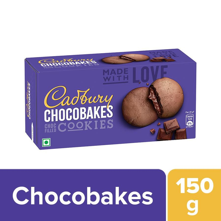 Cadbury Chocobakes Cookies 150gm