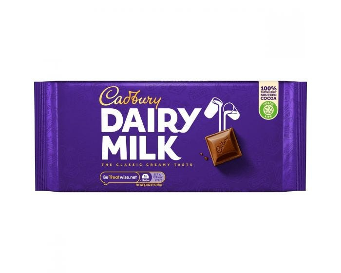 Cadbury Dairy Milk 180g bar
