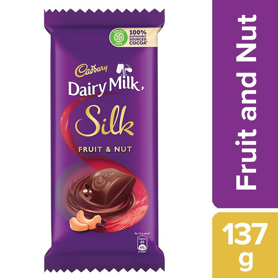 Cadbury Dairy Milk Silk Fruit And Nut 137gm