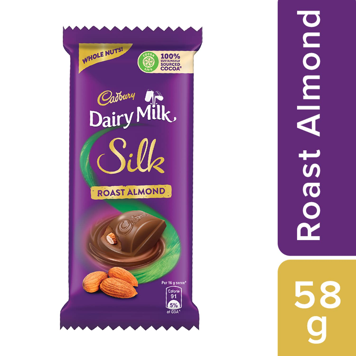 Cadbury Dairy Milk Silk Roast Almond 58gm