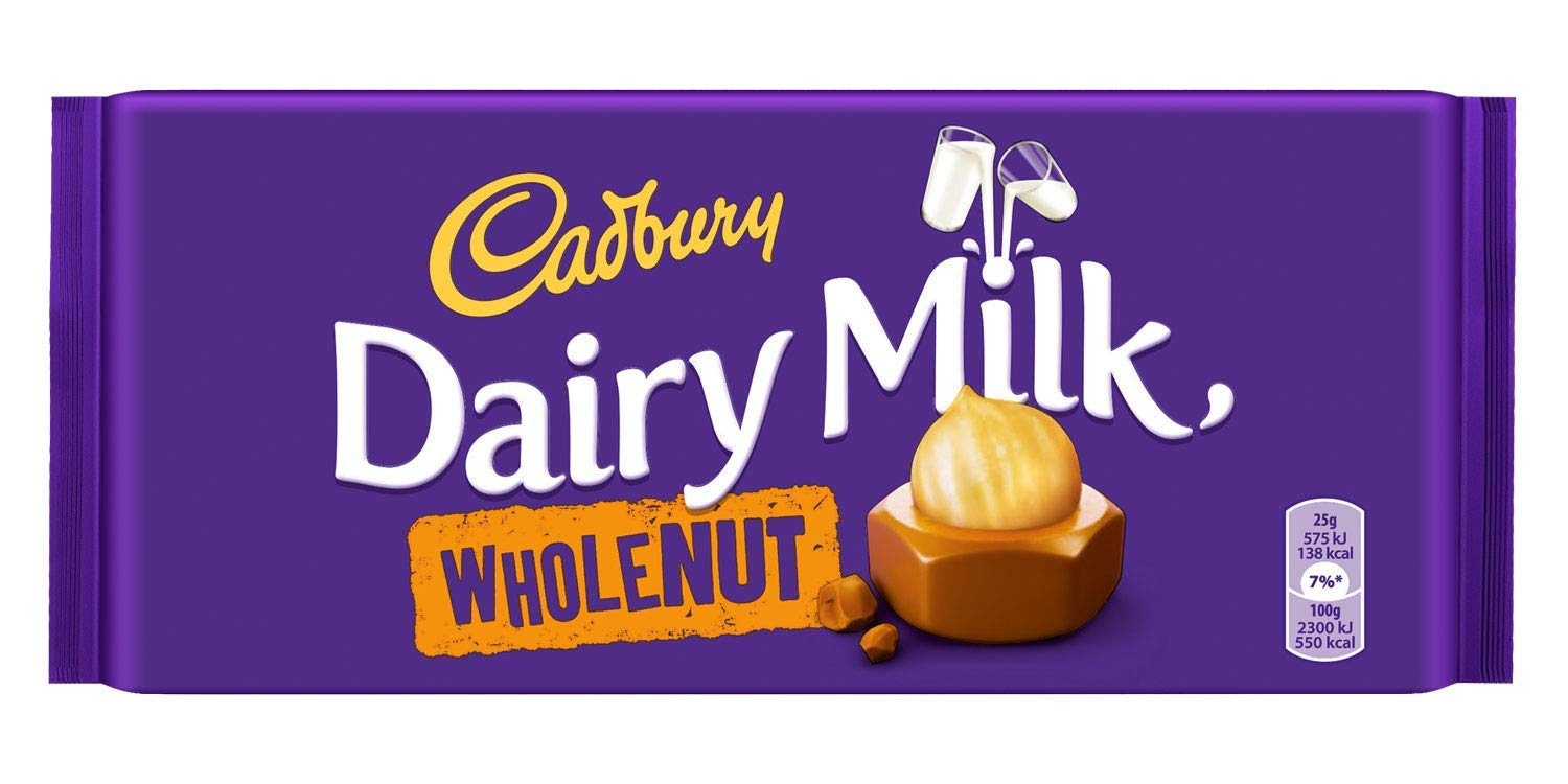 Cadbury Dairy Milk Whole Nut 200gm