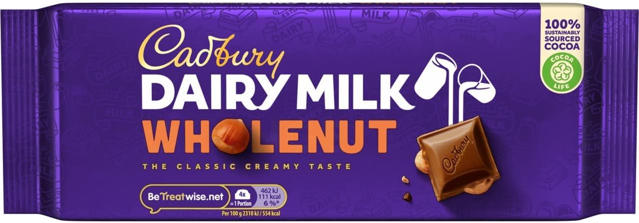 Cadbury Dairy Milk Wholenut 180gm