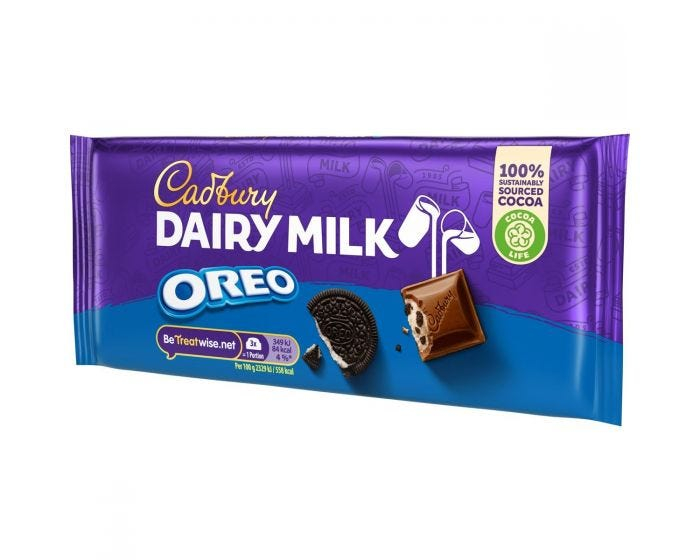 Cadbury Dairy Milk Oreo Chocolate Bar 120G