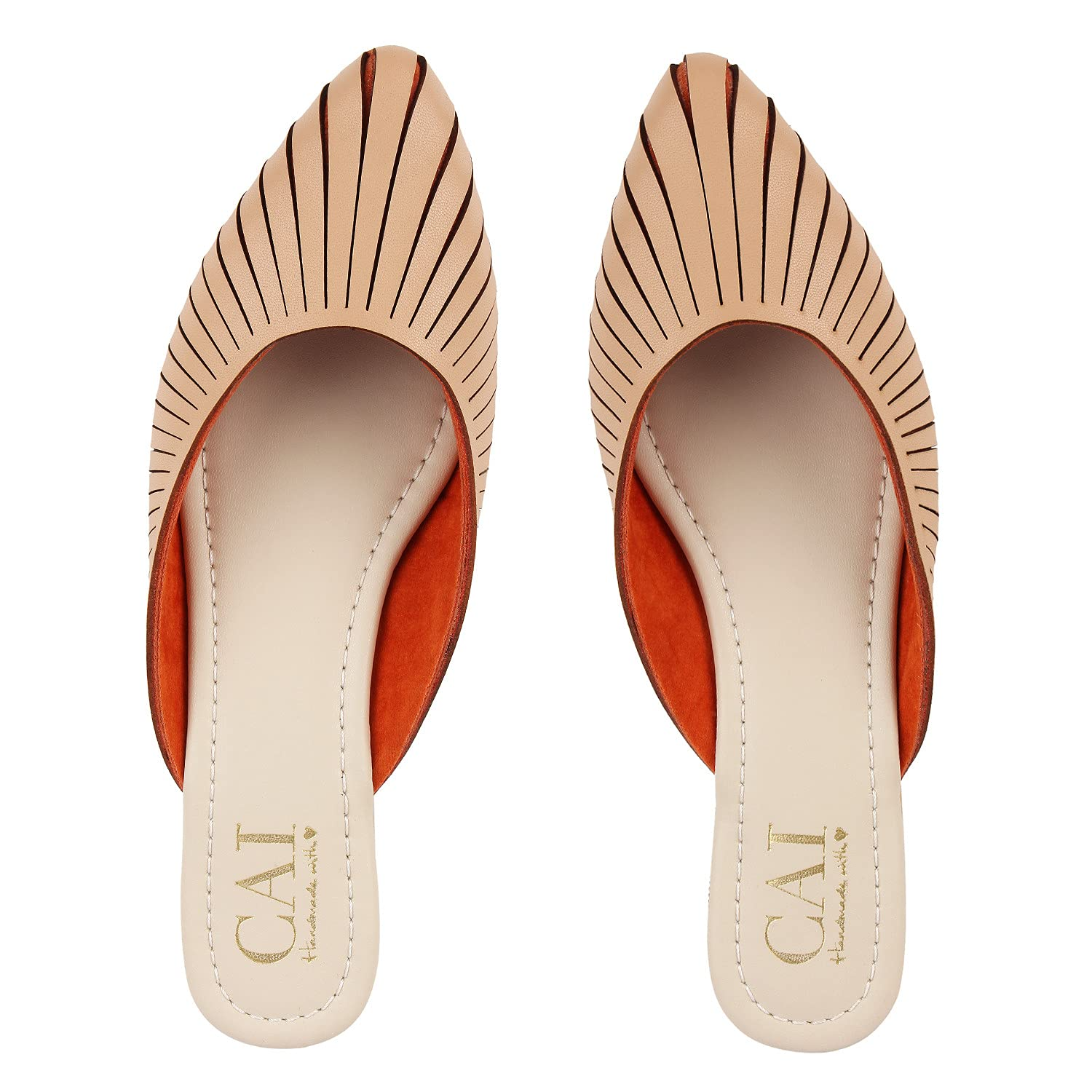 CAI Ribbed-in Beige Sandal For Women