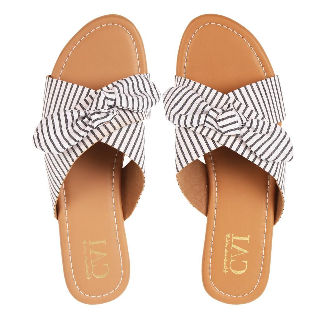 CAI Summer Candy Black Sandal For Women