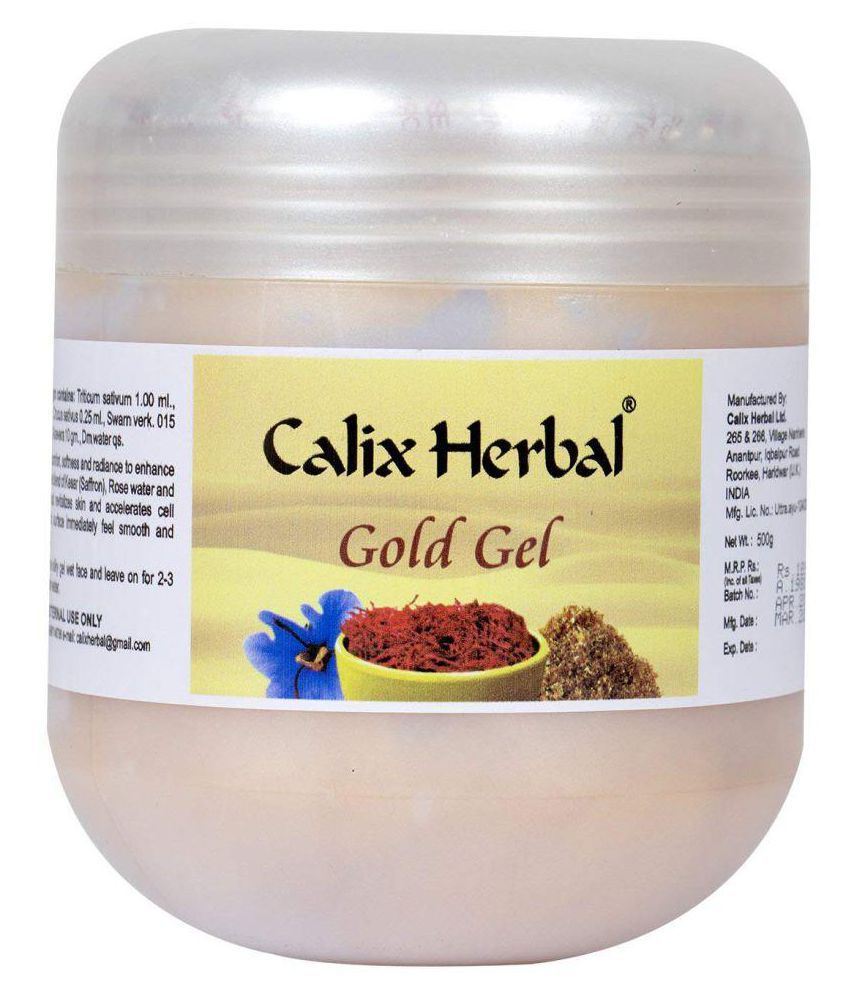 Calix Herbal Gold Gel for Cell Renewal and Younger Skin Moisturizer 500 gm
