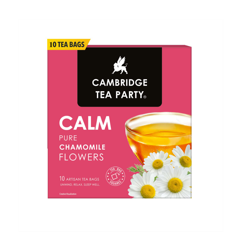 Cambridge Tea Party Calm, Pure Chamomile, 10 Tea Bags, 100g 